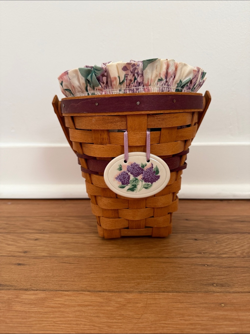 Longaberger Lilac Basket 1994 May Series Excellent 16209